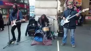 U2, With Or Without You cover - busking in the streets of London, UK