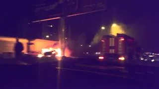 На поселке Котовского в результате ДТП сгорело два автомобиля