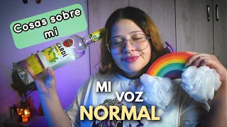 ASMR 20 cosas SOBRE MI ✨😌 ASMR con VOZ NORMAL 😅  chisme con Vivalen 💅🏻