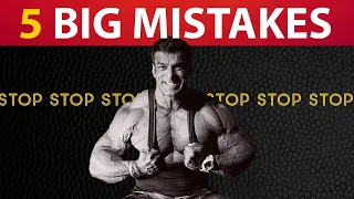 Top 5 Muscle Building Mistakes | टॉप 5 मसल बिल्डिंग मिस्टेक्स | Yatinder Singh