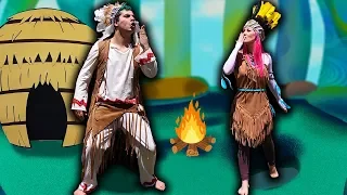 MALOUCOS FINGE BRINCAR DE ÍNDIO NA FLORESTA DO PERIGO ! - Pretend Play Indian In Forest