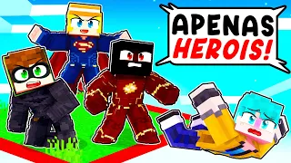 PRESOS em uma CHUNK como SUPER HEROIS no Minecraft