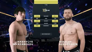 Жакшылык Мырзабеков vs. Николай Алексахин | Jakshylyk Myrzabekov vs. Nikolay Aleksakhin | ACA 176