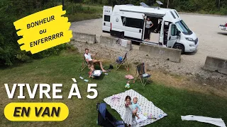 PRESENTATION de notre CAMPING CAR familial -Un des rares van en 5 places carte grise les camper five