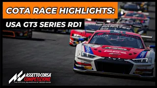 USA GT3 RD1 Highlights | COTA | Assetto Corsa Competizione | Sim Racing