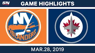 NHL Game Highlights | Islanders vs. Jets – March 28, 2019