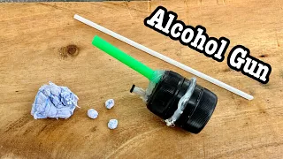 สอนวิธีทำปืนแอลกอฮอล์ | How to make alcohol gun #ฝากติดตาม #ช่องยูทูป #นนท์ทาจิ #diy #gun #toys