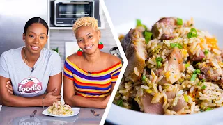How To Make Ochro Rice with Pigtail | Foodie Nation x Trini Food Designer - Arlene