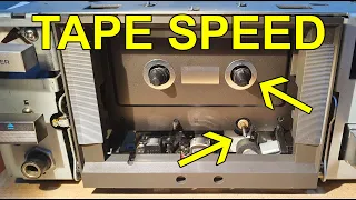 What does a cassette capstan do and what causes tapes to play fast?