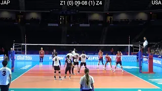 Volleyball Japan vs USA 0:3 - FULL Match