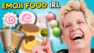 Trying Real Food Emojis Challenge | People Vs. Food