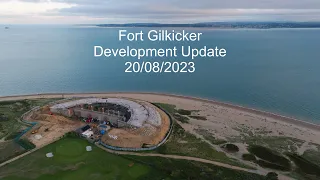 Fort Gilkicker Gosport Development Update 20/08/2023 - DJI Mavic 3 PRO - Sunset
