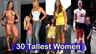 🟡 Meet the Giant Ladies: Top 30 Tallest Girls on the Planet! #tallestgirls