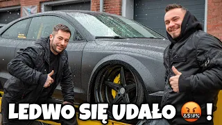 LEDWO TO OKLEILIŚMY! CAŁY LAKIER ODPADA... *AUDI A5 "G0 CINEK"*