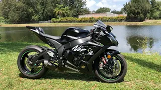 2017 Kawasaki ninja ZX10RR Winter edition Walk around video! M4 Exhaust!