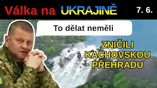 7. června: Chaos v Chersonu. Rusové zničili Kachovskou přehradu. | Vysvětlení války na Ukrajině