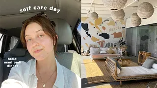 self care day vlog ✨ getting a facial, manicure, and dinner for 1