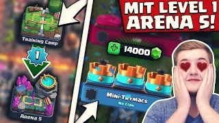 VON 0 AUF 1400 TROPHÄEN! | LEVEL 1 ACCOUNT CHALLENGE! | Clash Royale Deutsch