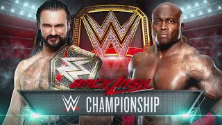 DREW MCINTYRE VS BOBBY LASHLEY BACKLASH 2020 FULL MATCH WWE 2K20