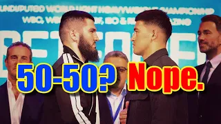 Is Beterbiev vs Bivol 50-50? Punch stats say NO