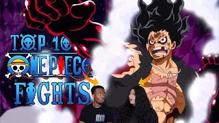 TOP 10 ONE PIECE ANIME FIGHTS REACTION😲