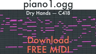 *FREE MIDI IN DESCRIPTION* piano1.ogg / Dry Hands — C418