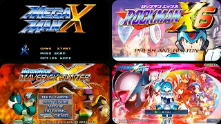 Evolution of MEGA MAN X Start-Screens