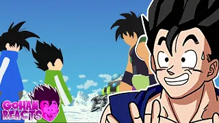 Gohan Reacts To Goku and Vegeta VS Broly Stick Fight