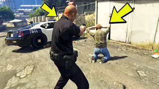 ماذا لو إعتقلتم ليستر في لعبة جي تي أي 5 ؟ (مود الشرطة) | GTA V Police Mod