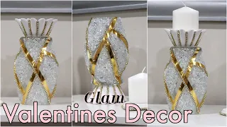 DIY VALENTINE GOLD AND WHITE GLAM ACCENT PIECES | DOLLAR TREE GLAM DIYS 2023 | PETALISBLESS DIY