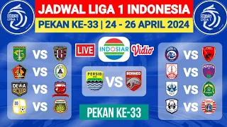 Jadwal Liga 1 2024 Pekan Ke 33 - Jadwal Liga 1 2023 Terbaru Hari ini