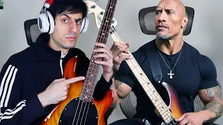 Teaching The Rock How To Play BASS