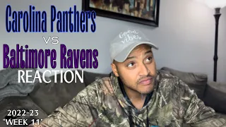 Carolina Panthers vs Baltimore Ravens REACTION (Week 11 - 11/20/22)