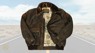 Arizona Route 66 Vintage Leather Jacket Art. 401