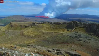 May 29, 2024: The first hour of the new eruption near Grindavik, Iceland.