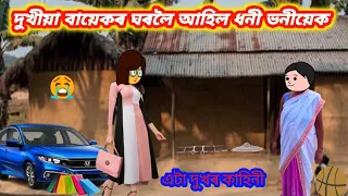 দুখীয়া বায়েকৰ ঘৰলৈ আহিল ধনী অহংকাৰী ভনীয়েক/ Assamese cartoon/Assamese cartoon story