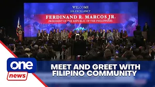 PBBM meets with Filipino community in Japan
