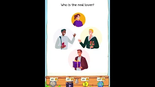 Braindom 2 Riddle Level 222 Who is the real lover? Hint - Solution Walkthrough