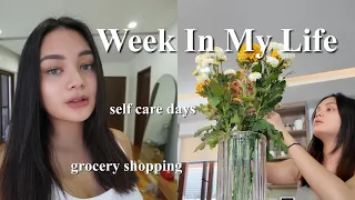 WEEK IN MY LIFE | self care & chill days, grocery shopping