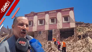 زلزال الحوز.. ناج بأمزميز: طاح علينا الجبل وكلشي مشا وماتو ليا 6 ودفنا 84 شخص وخاصنا السكن