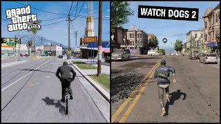 GTA 5 VS WATCH DOGS 2 (WHICH IS BEST?) | Side by Side Comparison