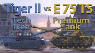 WOT Blitz Face Off || Tiger II vs E 75 TS