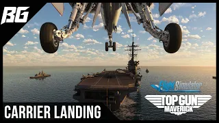 Top Gun: Maverick | Carrier Landing Challenge | Microsoft Flight Simulator