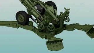3D Model of M777 Howitzer's replica - Photorealistic Renderings