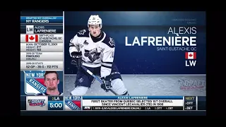 The New York Rangers selecting Alexis Lafrenière first overall | 2020 NHL Draft