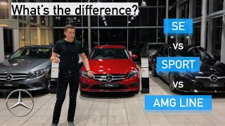What’s the DIFFERENCE between Mercedes-Benz SE, Sport & AMG Line on the C-Class 2018 model?
