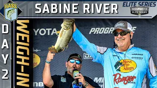Weigh-in: Day 2 of Bassmaster Elite at Sabine River