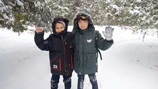 Декабрь.У нас пошёл первый снег❄️❄️❄️