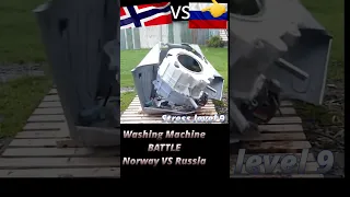 Washing Machine Destruction Battle. Norway VS Russia Part 5 #shorts #Norway