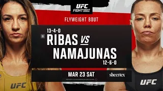 UFC Vegas 89: RIBAS vs NAMAJUNAS Predictions